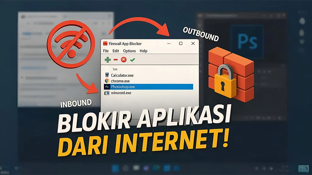 Cara Blokir Aplikasi Dengan Firewall App Blocker 1111